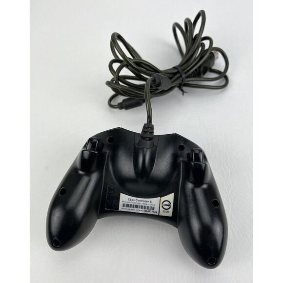 Original Wired Microsoft Xbox Controller S in Black No. X08-69873 - Picture 2 of 10
